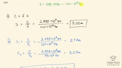 OpenStax College Physics Answers, Chapter 24, Problem 22 video poster image.