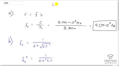 OpenStax College Physics Answers, Chapter 24, Problem 39 video poster image.