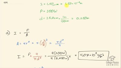 OpenStax College Physics Answers, Chapter 24, Problem 42 video poster image.