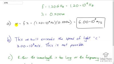 OpenStax College Physics Answers, Chapter 24, Problem 47 video poster image.