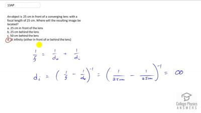 OpenStax College Physics Answers, Chapter 25, Problem 13 video poster image.