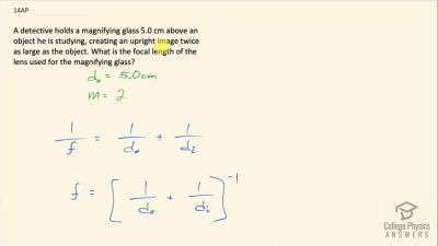 OpenStax College Physics Answers, Chapter 25, Problem 14 video poster image.