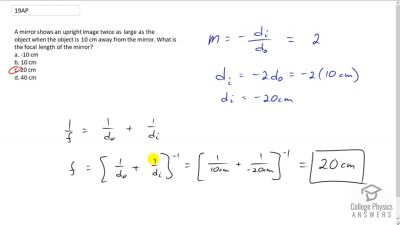 OpenStax College Physics Answers, Chapter 25, Problem 19 video poster image.