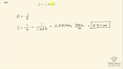 OpenStax College Physics Answers, Chapter 25, Problem 38 video poster image.