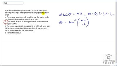 OpenStax College Physics Answers, Chapter 27, Problem 9 video poster image.