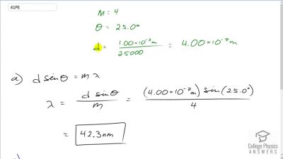 OpenStax College Physics Answers, Chapter 27, Problem 41 video poster image.