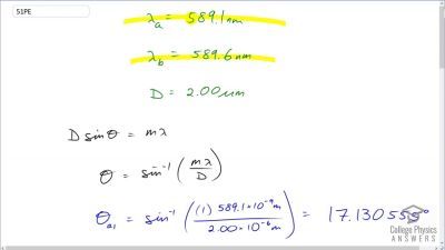 OpenStax College Physics Answers, Chapter 27, Problem 51 video poster image.