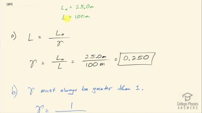 Chapter 28: Special Relativity | OpenStax College Physics Answers