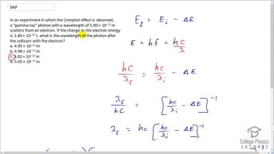 OpenStax College Physics Answers, Chapter 29, Problem 9 video poster image.