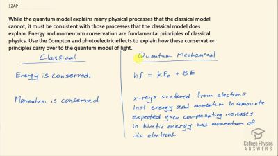 OpenStax College Physics Answers, Chapter 29, Problem 12 video poster image.