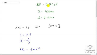 OpenStax College Physics Answers, Chapter 29, Problem 15 video poster image.