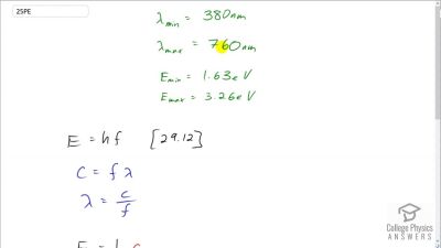 OpenStax College Physics Answers, Chapter 29, Problem 25 video poster image.