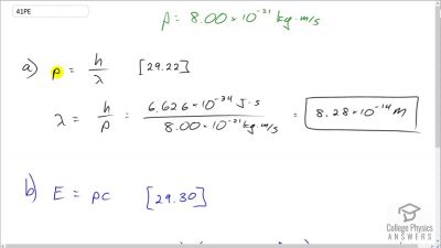 OpenStax College Physics Answers, Chapter 29, Problem 41 video poster image.