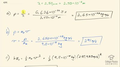 OpenStax College Physics Answers, Chapter 29, Problem 42 video poster image.