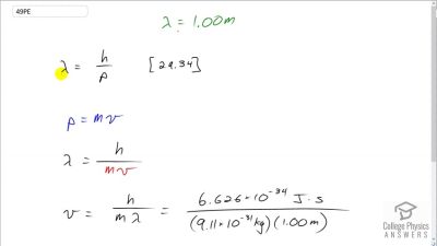 OpenStax College Physics Answers, Chapter 29, Problem 49 video poster image.