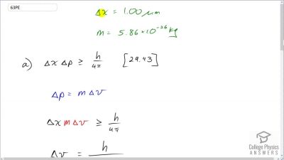 OpenStax College Physics Answers, Chapter 29, Problem 63 video poster image.