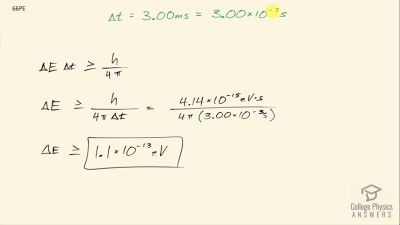 OpenStax College Physics Answers, Chapter 29, Problem 66 video poster image.