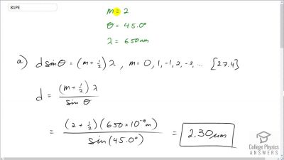 OpenStax College Physics Answers, Chapter 29, Problem 81 video poster image.