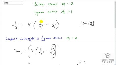 OpenStax College Physics Answers, Chapter 30, Problem 17 video poster image.