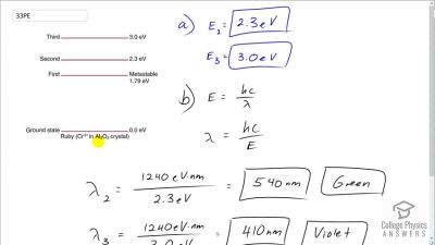 OpenStax College Physics Answers, Chapter 30, Problem 33 video poster image.