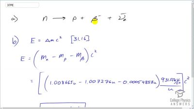 OpenStax College Physics Answers, Chapter 31, Problem 37 video poster image.