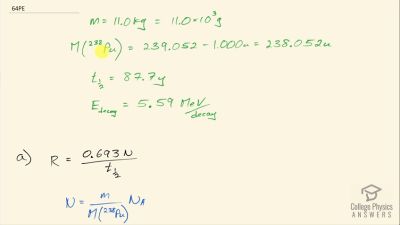 OpenStax College Physics Answers, Chapter 31, Problem 64 video poster image.