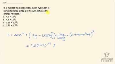 OpenStax College Physics Answers, Chapter 32, Problem 4 video poster image.