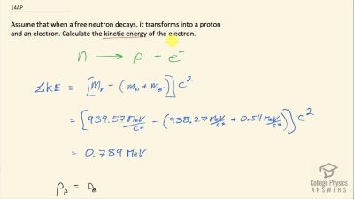 OpenStax College Physics Answers, Chapter 33, Problem 14 video poster image.