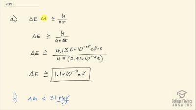 OpenStax College Physics Answers, Chapter 33, Problem 20 video poster image.