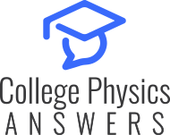 College Physics Answers logo. Vertical orientation with dark text.